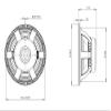 B&C Speakers 15PZB100 15-inch LF Drivers Subwoofer 4-inch Copper Voice Coil Woofer Cone TWP Waterproof Both Sides 700 Wrms 1400 Watt Peak Pro Audio Speaker 8 Ohm view 3