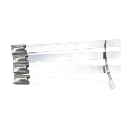 100pcs 4.6x600mm 4.6 * 600mm 4.6mmx600mm Latching Self-Locking Stainless Steel Zip Cable Tie Lock Tie Wrap cable ties(SS316)