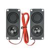 HIVJEEDYH 2Pcs Audio Portable Speakers 10045 LED TV Speaker 8 Ohm 5W Double Diaphragm Bass Computer Speaker DIY for Home Theater view 2