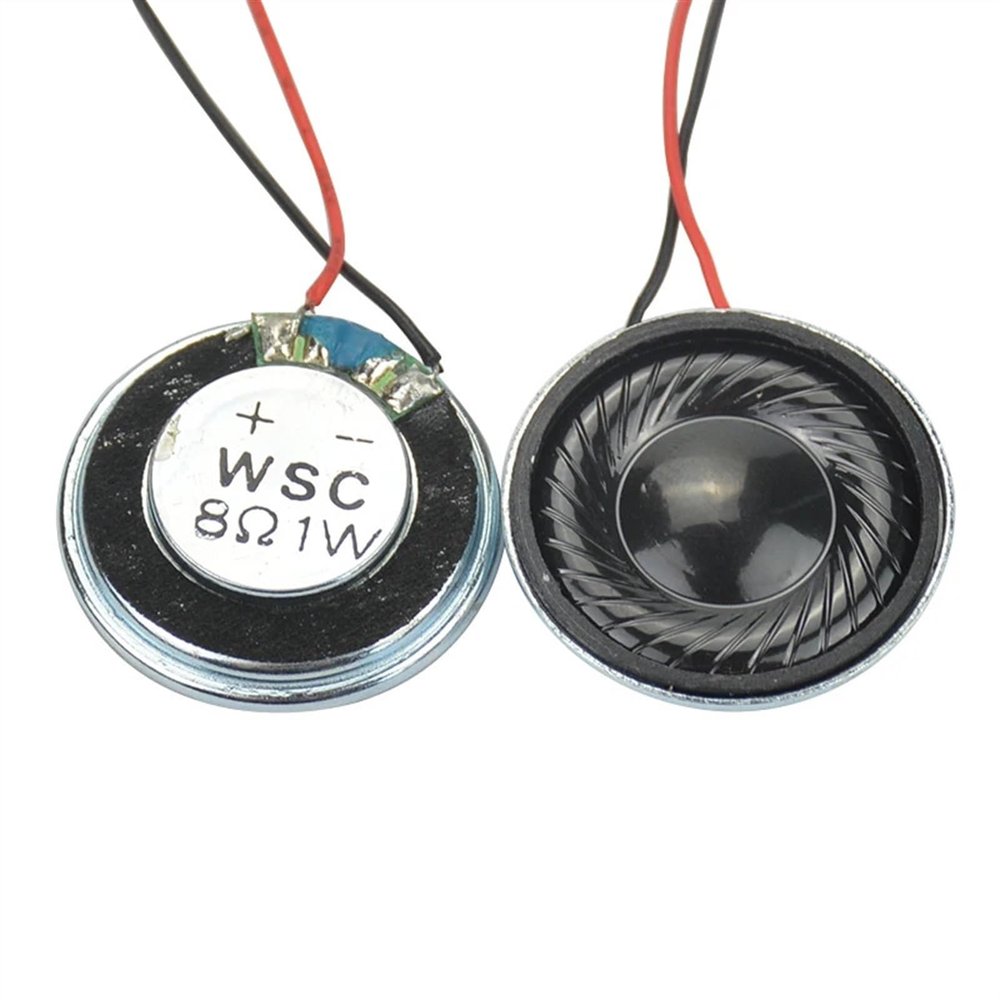 ABLNLPYOC 10Pcs 28mm Mini Audio Portable Speakers 8 Ohm 1W Loudspeaker DIY for Toys