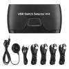 4 Port USB KVM, KVM Switches for 4 Computers Sharing 4 USB Devices, Plug and Play USB 20. Hub with Indicator Lights, Compatible with, OS, for Keyboard Printer view 1