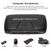 4 Port USB KVM, KVM Switches for 4 Computers Sharing 4 USB Devices, Plug and Play USB 20. Hub with Indicator Lights, Compatible with, OS, for Keyboard Printer view 3