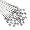 10/20/50/100pcs 304 Cable Ties Stainless Stee 7.9mm Length 100-1000mm Locking Exhaust Wrap Sealing Metal Zip Tie(600mm (23.62inch)) view 3