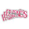 (3 Pcs) Friends - The Family You Choose Stickers, Cute Pink Friendship Waterproof Vinyl Decals for Laptops, Water Bottles, Journals & Gifts for Best Friends, Sisters & Roommates view 1