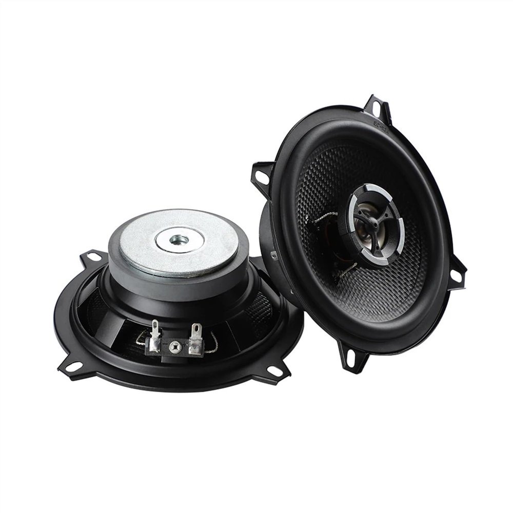 ABLNLPYOC 2 Pcs 5 Inch Stereo Coaxial Car Speakers 4 Ohm 30 W Glass Fiber Music Soft Dome Audio Treble Woofer Driver Loudspeaker