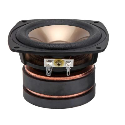 ABLNLPYOC 4 Inch Speaker Full Range Loudspeaker Column 4 Ohm 100 W DIY Sound Music Speaker for Home Theater(Gold Speaker)