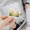 (3 Pcs) Inspirational Floral Stickers  Grow Through What You Go Through Positive Quote Vinyl Decals with Flowers & Butterflies, Aesthetic Motivational Gifts for Women, Students & Self-Care Journals view 2