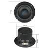 ABLNLPYOC 4 Inch Subwoofer Speaker 4 8 Ohm 45W Woofer Speaker Long Stroke Bass Sound Loudspeaker DIY 2.1 Home Theater(8 Ohm 45W Speaker-01) view 4