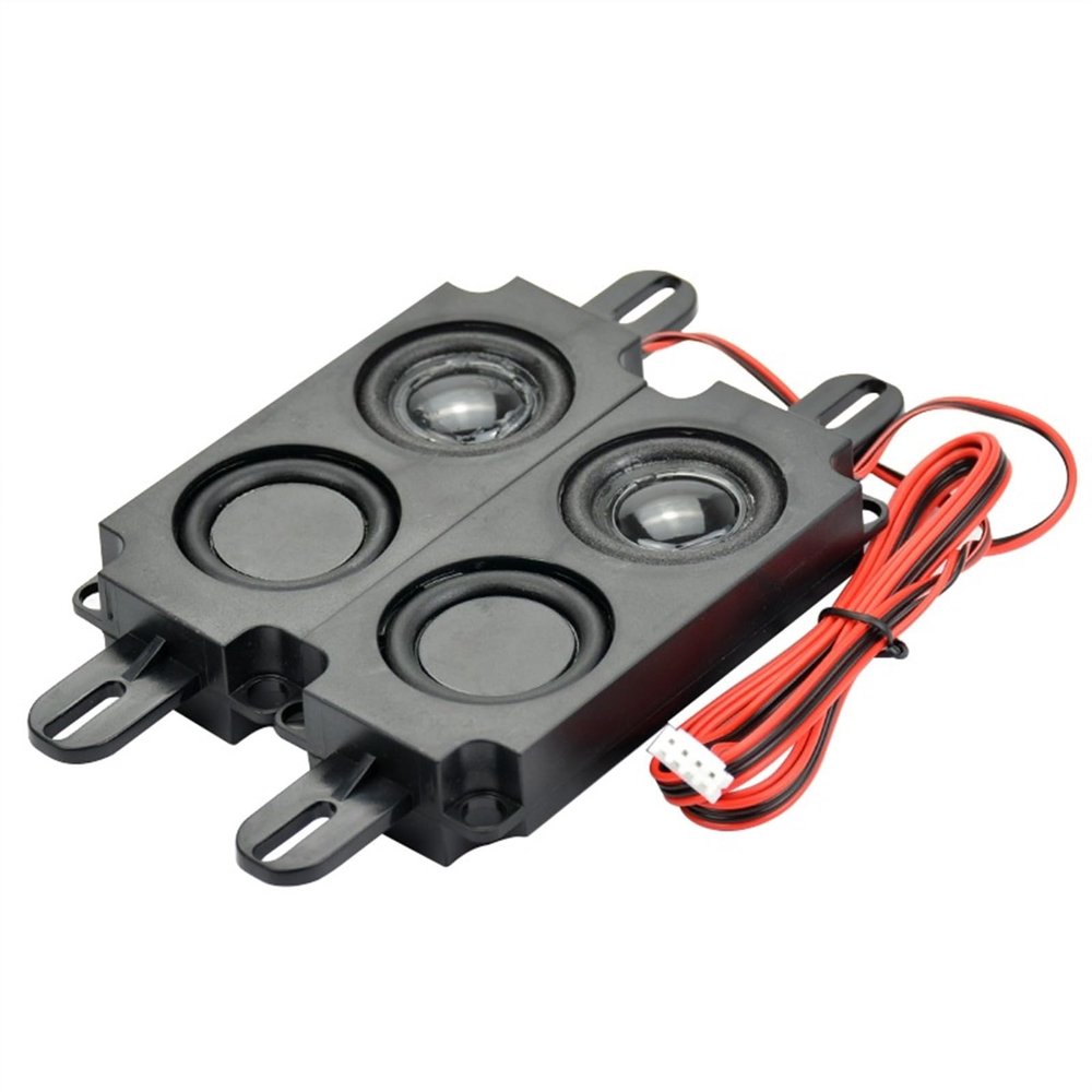 OYFUFFAER 2Pcs Audio Portable Speakers 10045 Box Double Diaphragm Speaker 8 Ohm 5W DIY Mini TV Speakers