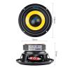ABLNLPYOC 2Pcs 4 Inch Home Theater Midrange Bass Speaker 4 8 Ohm 20W Audio Woofer Speakers Driver DIY HiFi Music Loudspeaker(8 Ohm 20W Speaker) view 4