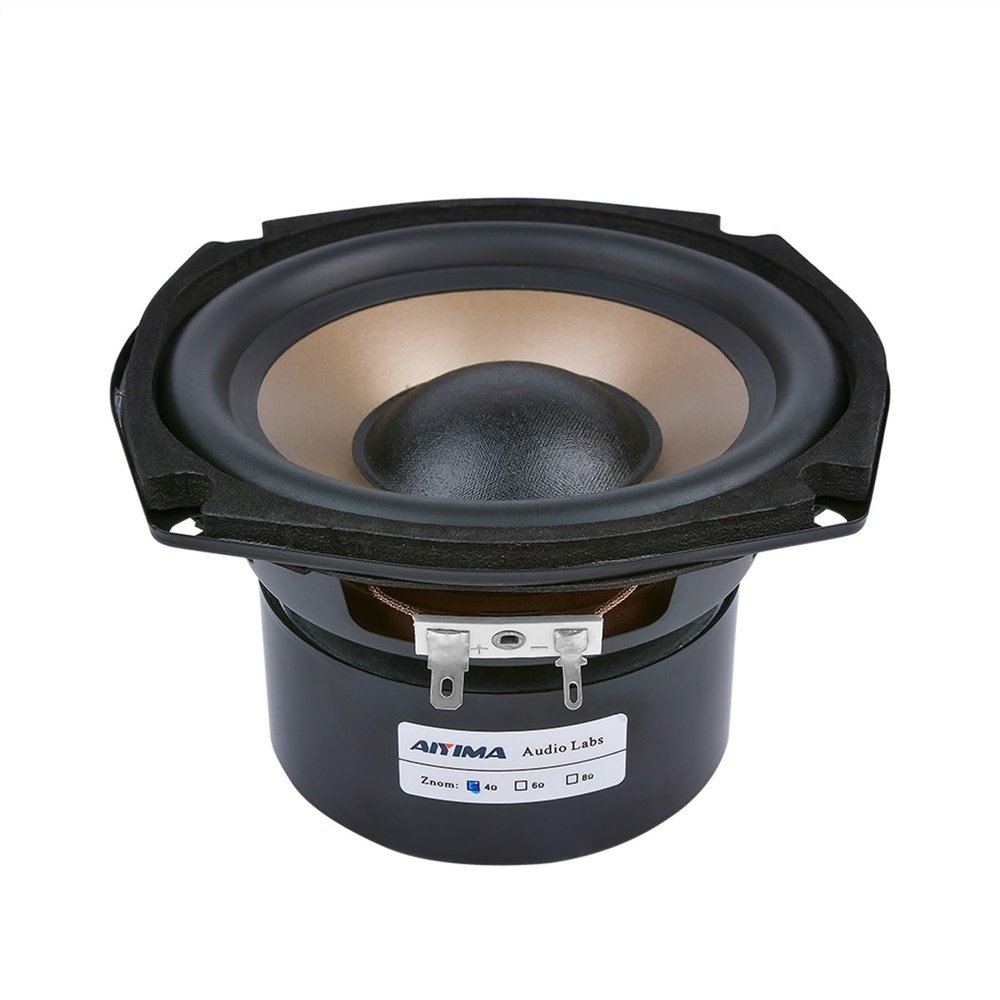 ABLNLPYOC 1Pcs 5.25 Inch Subwoofer Speakers 4 8 Ohm 100W HiFi bass Audio Music Woofer Bookshelves Home Theater Loudspeaker(8 Ohm Speaker)