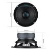 ABLNLPYOC 2Pcs 4.5 Inch Full Range Speaker 4 Ohm 30W HiFi Stereo Music Loudspeaker Home Theater Power Amplifier Speaker view 3