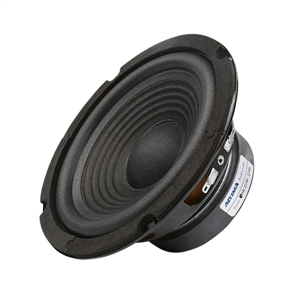 ABLNLPYOC 1Pcs 6.5 Inch Audio Sound Speaker Woofer Music Loudspeaker 4 8 Ohm 100 W Bass Speakers DIY for Home Theater Sound System(8 Ohm Speaker)