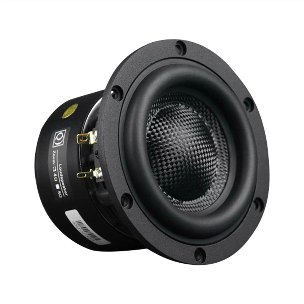 ABLNLPYOC 1Pcs 4 Inch Subwoofer Speaker HiFi Home Theater Glass Fiber Cone Audio Speaker 4 8 Ohm 80W Loudspeaker(8 Ohm Speaker)
