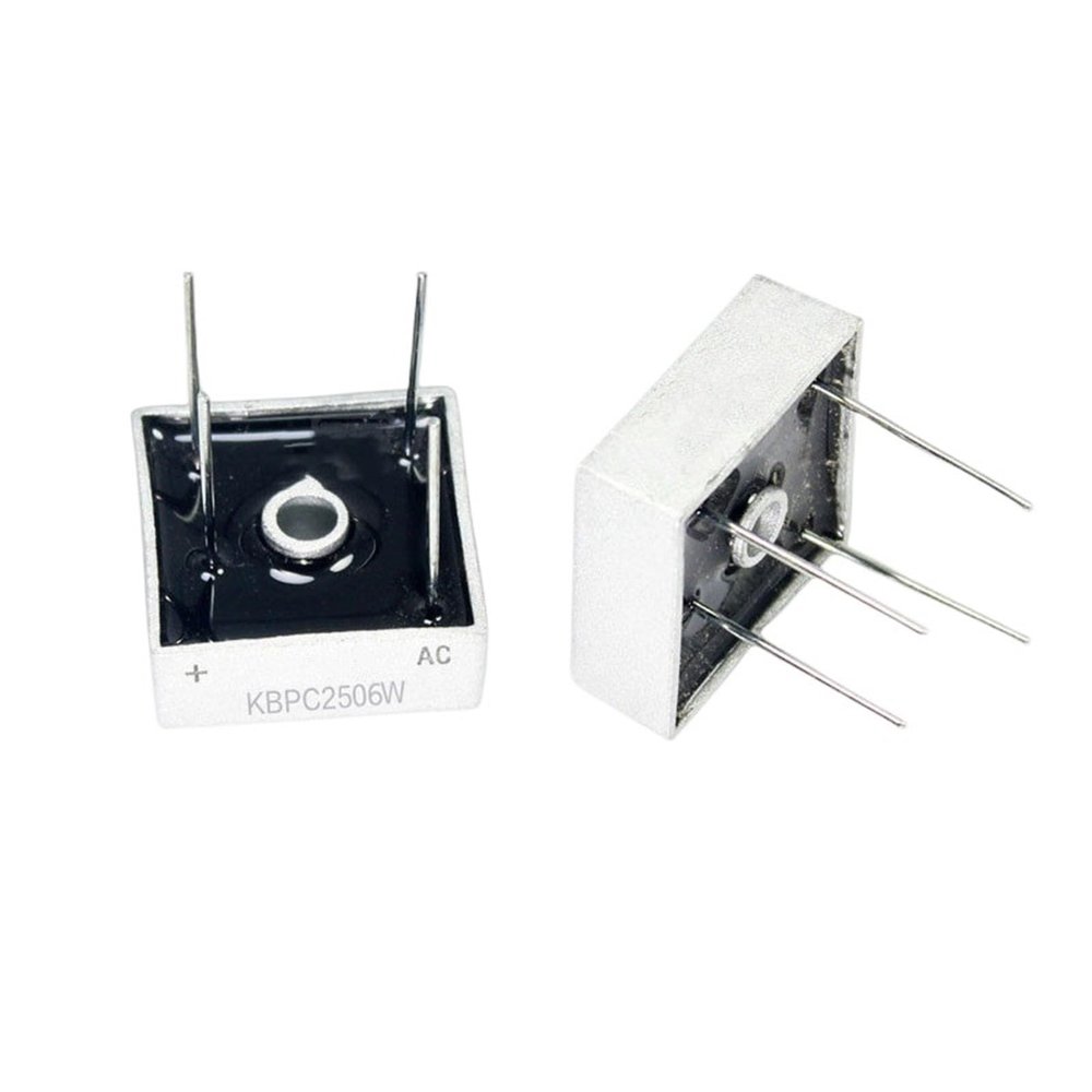 3/10/20/50/100Pcs KBPC2506W Bridge Rectifier DIP-4 Square 25A/600V(50Pcs)