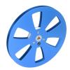 Dpofirs Longer Life Aluminum Alloy Empty Tape Reel, Ideal for Upgrading Vintage Tape Players, Ensures Optimal Sound Quality for Sound Enthusiasts (Blue) view 4
