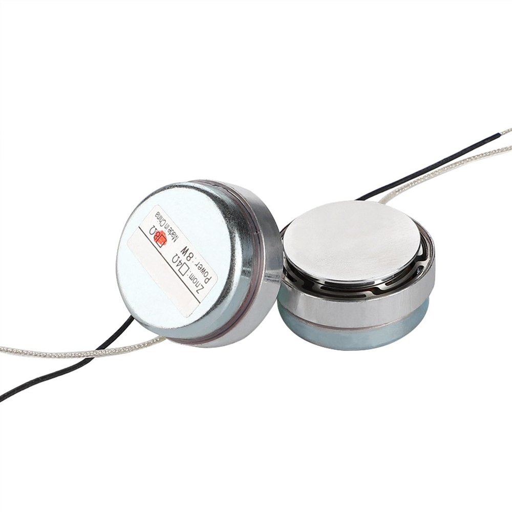 ABLNLPYOC 2Pcs 30MM Vibration Resonance Speaker 8 Ohm 8W Mini Full Range Speakers DIY Home Theater Sound System Driver(4 Ohm Speaker)