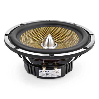 ABLNLPYOC 6.5 Inch Car Audio Midrange Bass Speaker High Power 4 8 Ohm 60 W 25 Core Bullet Aluminum Basin Music Woofer Loudspeaker(8 Ohm Speaker)