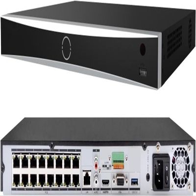 DS-7616NXI-K2/16P, 16CH PoE AcuSense 4K NVR Network Video Recorder (No Hard Drive), Human/Vehicle Detection, 160Mbps Bandwidth, 12MP Decoding, H.265+, Plug & Play, Upgrade of DS-7616NI-K2/16P