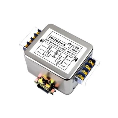 1pcs Three-Phase Three-Wire CW12B-10A/20A/30A/40A-R Power Filter 380V AC Terminal Type guideway CW12B-10A-R CW12B-30A-R(CW12B-10A-R,Rail Type)