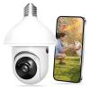 Light Bulb Security Camera -2.4GHz WiFi 1080p Security Cameras Wireless Indoor Outdoor Motion Detection and Alarm,Two-Way Talk,Color Night Vision (4pcs Cloud Storage Bulb Camera) view 1
