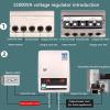 High Precision Household Single Phase Voltage Stabilizer,Automatic Voltage Stabilizer,15000/20000W Ultra Low Voltage Stabilizer with Dual Digital LCD Voltage Displa(20000W) view 2