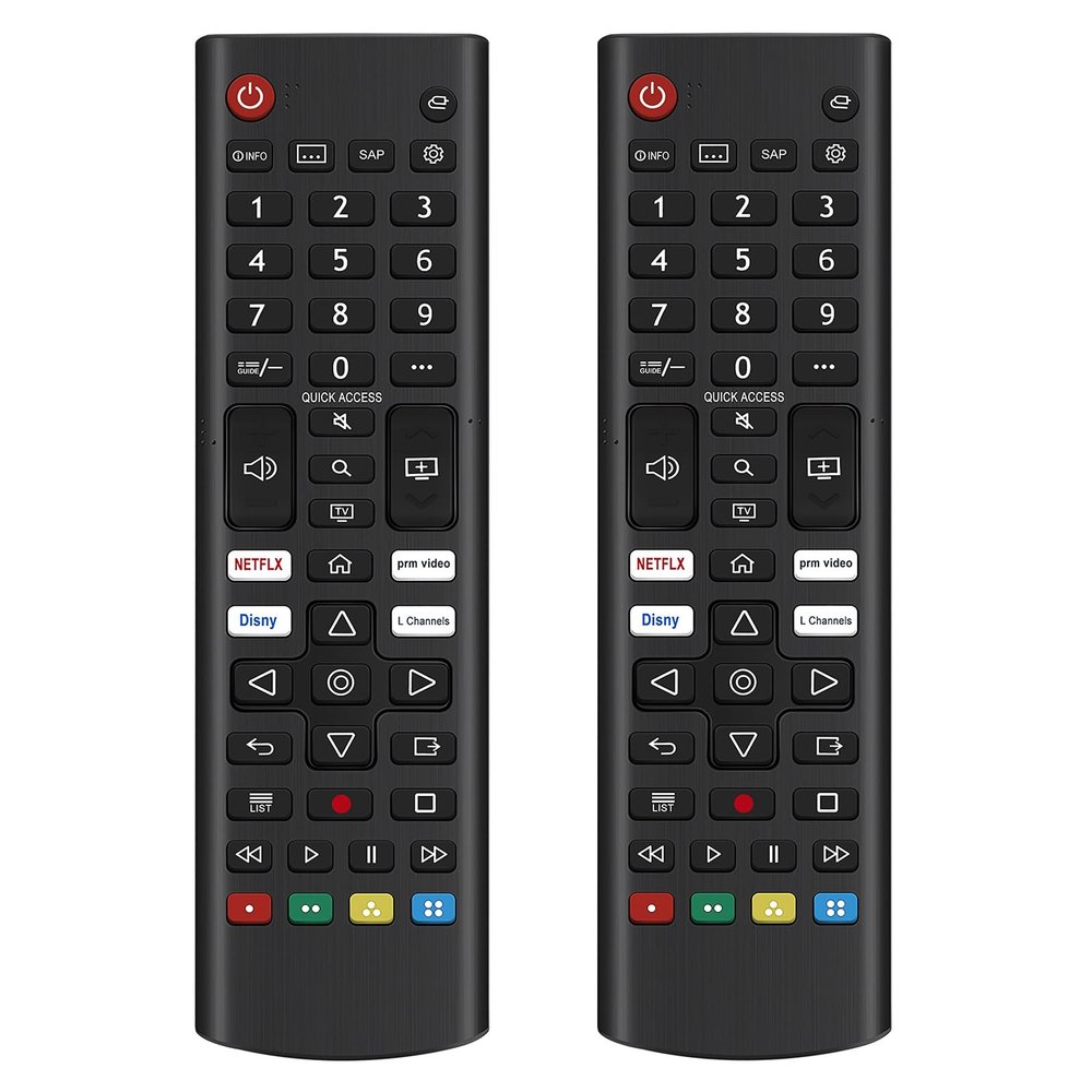 2 Packs AKB76040302 Replace Remote Control Compatible for All LG TV LED LCD HDTV OLED QNED 4K 8K Smart TVs 50UP75006LF 55UP7000PUA 65UP7000PUA 70UM6970PUA 75UM6970PUB 60UM6900PUA 43UM6950DUB