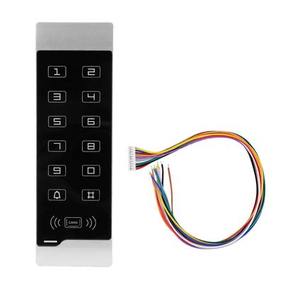 116 Touch Screen Password Keypad Access Control Reader, Card Door Security System, ABS Access Control with WG26 Interface, for Building Hotel Apartment