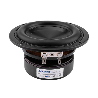 ABLNLPYOC 1Pc 4 Inch Woofer Audio Speaker Driver 4 8 Ohm 100W Bass HiFi Sound Music Waterproof Subwoofer Speaker DIY Home Theater(Round 8 Ohm Speaker)