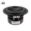 ABLNLPYOC 1Pc 4 Inch Woofer Audio Speaker Driver 4 8 Ohm 100W Bass HiFi Sound Music Waterproof Subwoofer Speaker DIY Home Theater(Round 8 Ohm Speaker) view 2