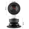 ABLNLPYOC 1Pc 4 Inch Woofer Audio Speaker Driver 4 8 Ohm 100W Bass HiFi Sound Music Waterproof Subwoofer Speaker DIY Home Theater(Round 8 Ohm Speaker) view 3