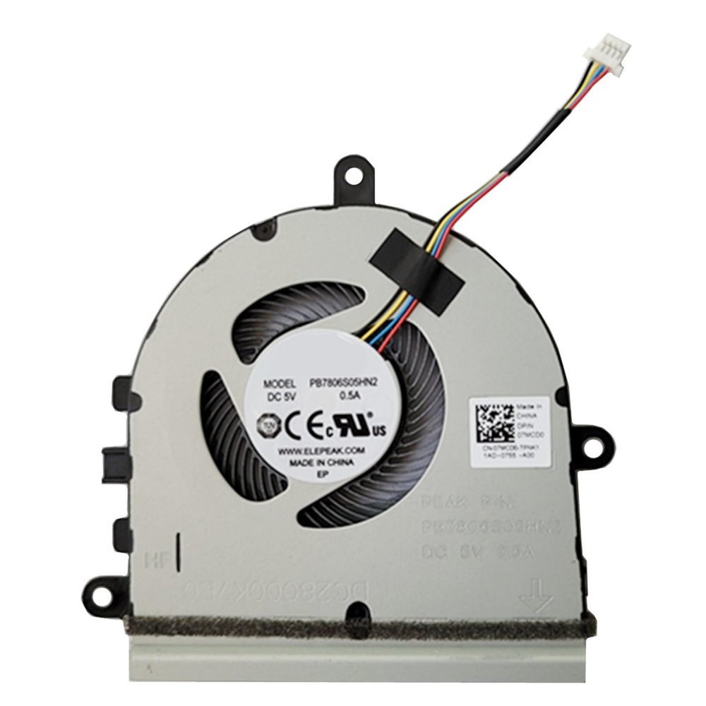 Compatible CPU Cooling Fan for 15 5570 5575 3533 3583 3585 5593 5594 3501 3505 P75F Series 07MCD0 DC5V