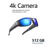OhO Camera Glasses,4K Pro 24M Resolution H.265 Smart Glasses with Built-in 512GB Memory,UV400 Sunglasses for Outdoor Sport view 2