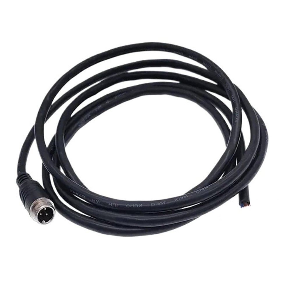 2m GX12 cable connector 2pin 3pin 4pin connector extension cable plug male and female M12 5pin 6pin black(5Pin male)