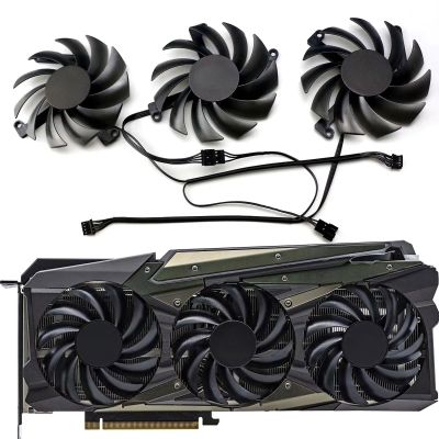 0.35A 85MM CF-12915S 4PIN DC12V GPU Fans for INNO3D RTX3070ti 3080 3080ti 3090 iCHILL X3 Graphics Card Cooling Fan (Fan-D)
