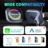 2026 Upgraded Wireless CarPlay Adapter for iPhone, Compact Mini Metal Shell Design Small Size, (New Update) Plug and Play, Fast and Stable Connection CarPlay Adapter for Apple iOS Android (Navy Blue) view 2