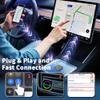 2026 Upgraded Wireless CarPlay Adapter for iPhone, Compact Mini Metal Shell Design Small Size, (New Update) Plug and Play, Fast and Stable Connection CarPlay Adapter for Apple iOS Android (Navy Blue) view 3
