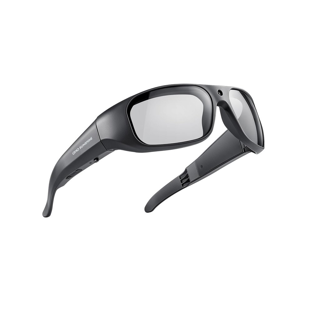 OhO Camera Glasses,4K Pro 24M Resolution H.265 Smart Glasses with Built-in 512GB Memory,UV400 Sunglasses for Outdoor Sport