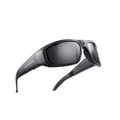 OhO 32GB Camera Glasses,24M Resolution H.265 1080P Smart Glasses with UV400 Sunglasses Lens for Outdoor Sport,Unisex