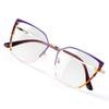 DOERAYMI Blue Blockers Glasses for Women, Bluelight Glasses with Cat Eye Frame for Style, Comfort, Eye Strain Relief (Metal, purple) view 1