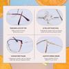DOERAYMI Blue Blockers Glasses for Women, Bluelight Glasses with Cat Eye Frame for Style, Comfort, Eye Strain Relief (Metal, purple) view 3