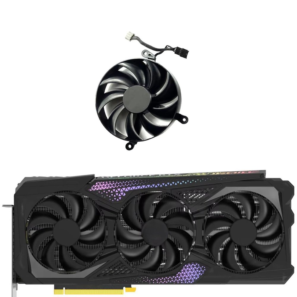 0.50A 94MM CF-129420S 4PIN DC12V GPU Fans for INNO3D RTX4080 4080S 4090 iCHILL X3 Graphics Card Cooling Fan (Fan-A)