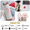 12 Pcs Christmas Red and White Stickers, Festive Holiday Decals Stocking, Candy Cane, Santa Hat, Gift, Tree Design, Cozy Winter Stickers for Laptop, Bottle, Notebook, Wrapping, Holiday Crafts 8 Inches view 3