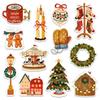 12 Pcs Classic Christmas Stickers Set  Gift for Parents, Friends, Brothers, Sisters, Teachers, Students  Ideal for Laptops, Water Bottles, Notebooks, Scrapbooks, Gift Wrapping 3 Inches view 1