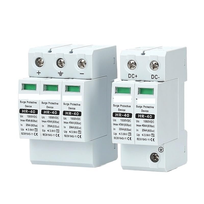 DC Surge Protection Device 2P 3P500V600V800V1000V ovoltaic Solar Lightning Arrester(2P,800V)