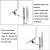 COYEUX Laptop Mount, Full Motion Adjustable Laptop Extended Arm, Adjustable Height/Angle, Aluminum Alloy Vented Cooling Tray, Holds 8kg, Fits 10 to 15.6 Inch Screen view 2