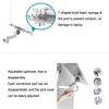 COYEUX Laptop Mount, Full Motion Adjustable Laptop Extended Arm, Adjustable Height/Angle, Aluminum Alloy Vented Cooling Tray, Holds 8kg, Fits 10 to 15.6 Inch Screen view 3