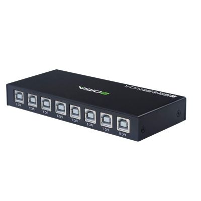 8-Port DNF Control Synchronizer - Game Sync USB Keyboard & Mouse KVM Switch/Distributor for Gaming Studios, Security Surveillance