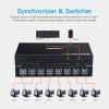 8-Port DNF Control Synchronizer - Game Sync USB Keyboard & Mouse KVM Switch/Distributor for Gaming Studios, Security Surveillance view 2