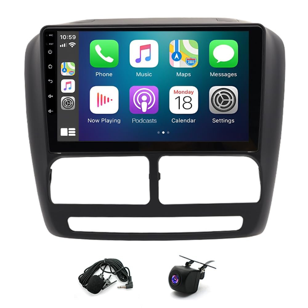 9 Inch Android 15 Car Stereo for F.I.A.T. DOBLO 2010-2015 with CarPlay Android Auto GPS Navigation FM/RDS Radio DAB+ Ready AHD Camera Included